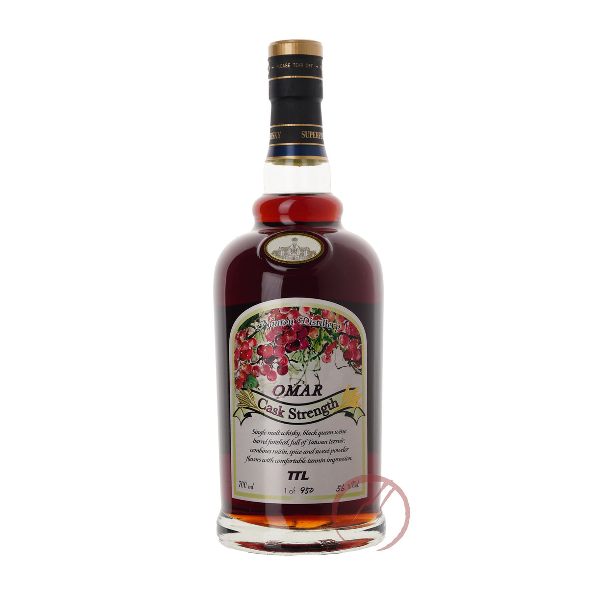 Omar Cask Strength Single Malt Whisky Black-Queen Wine
